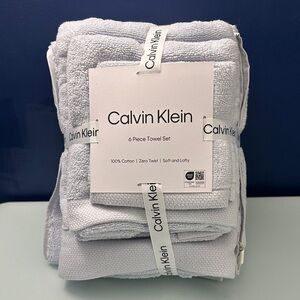 NWT Calvin Klein 6 Piece Towel Set